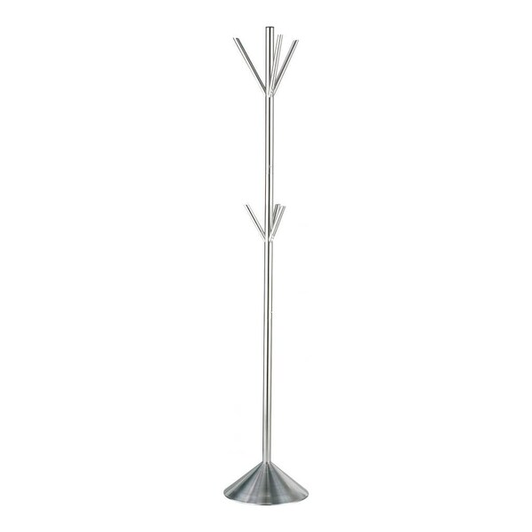 Adesso Pegs Coat Rack In Satin Steel Finish WK205522 Zoro